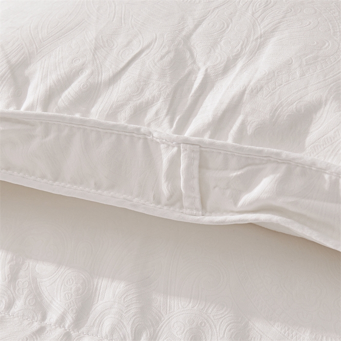 91家纺网 家纺一手货源 找家纺 四川牛皮席 2025新款德芙柔羽绒被 被子被芯 珍珠白