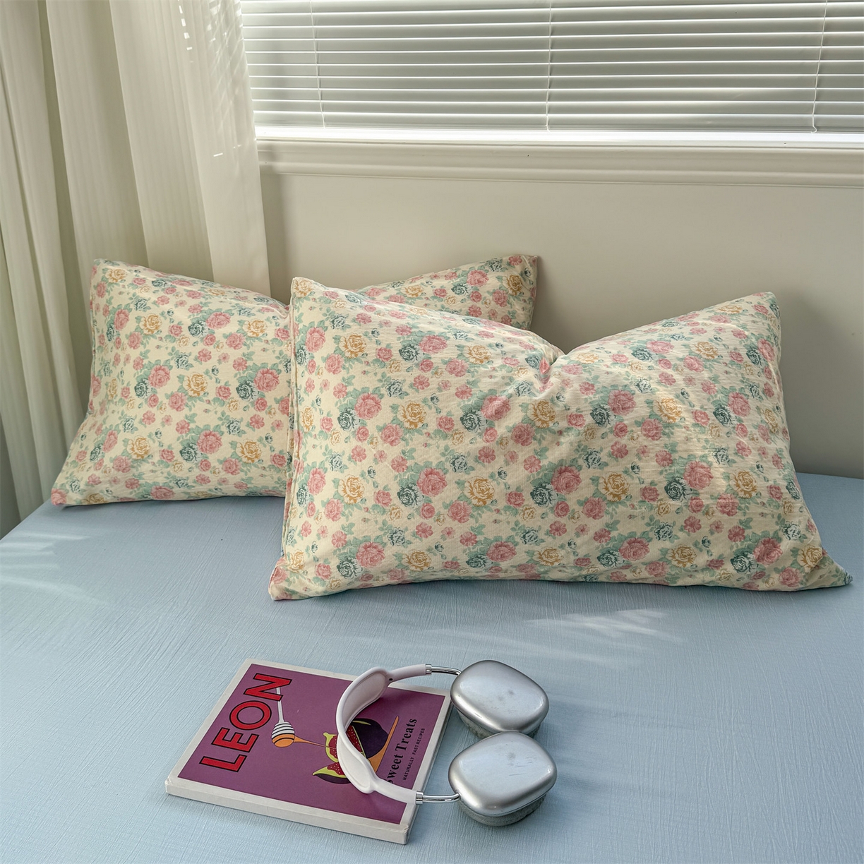 91家纺网 家纺一手货源 找家纺 多品家纺 2025新款超柔云感双层纱四件套 幽香