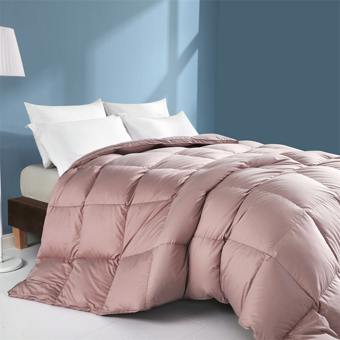 91家纺网 家纺一手货源 找家纺 四川牛皮席 2025新款120支全棉纯棉羽绒被 被子被芯 西雅图-豆沙