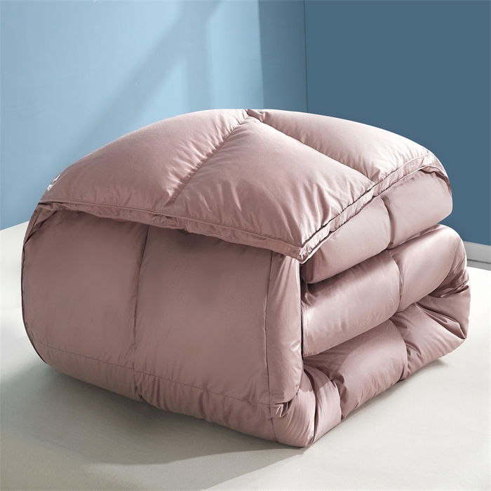 91家纺网 家纺一手货源 找家纺 四川牛皮席 2025新款120支全棉纯棉羽绒被 被子被芯 西雅图-豆沙