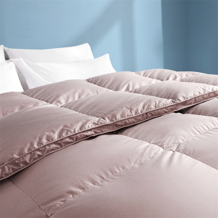 91家纺网 家纺一手货源 找家纺 四川牛皮席 2025新款120支全棉纯棉羽绒被 被子被芯 西雅图-豆沙