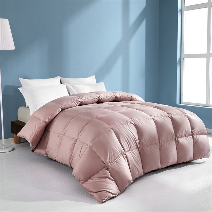 91家纺网 家纺一手货源 找家纺 四川牛皮席 2025新款120支全棉纯棉羽绒被 被子被芯 西雅图-豆沙