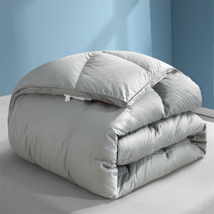 91家纺网 家纺一手货源 找家纺 四川牛皮席 2025新款120支全棉纯棉羽绒被 被子被芯 西雅图-灰色