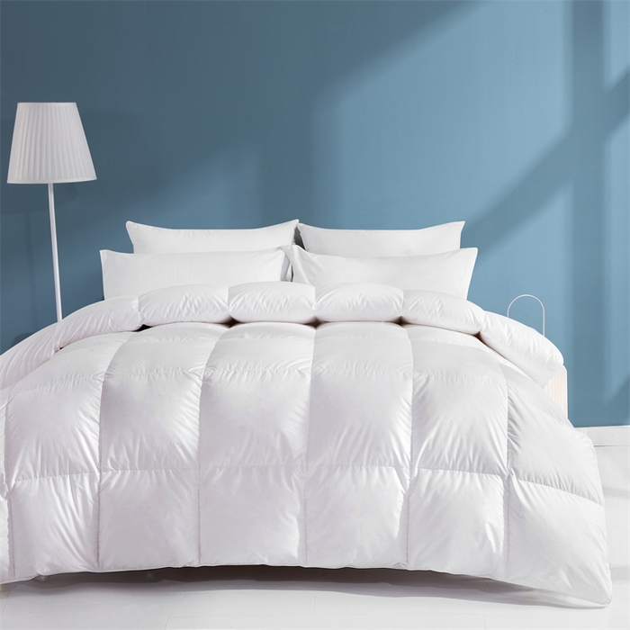 91家纺网 家纺一手货源 找家纺 四川牛皮席 2025新款120支全棉纯棉羽绒被 被子被芯 西雅图-白色