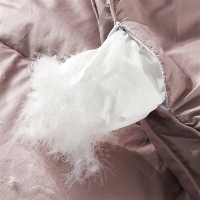 91家纺网 家纺一手货源 找家纺 四川牛皮席 2025新款120支全棉纯棉羽绒被 被子被芯 西雅图-豆沙