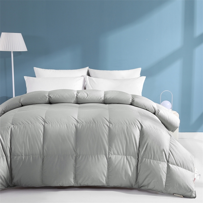 91家纺网 家纺一手货源 找家纺 四川牛皮席 2025新款120支全棉纯棉羽绒被 被子被芯 西雅图-灰色