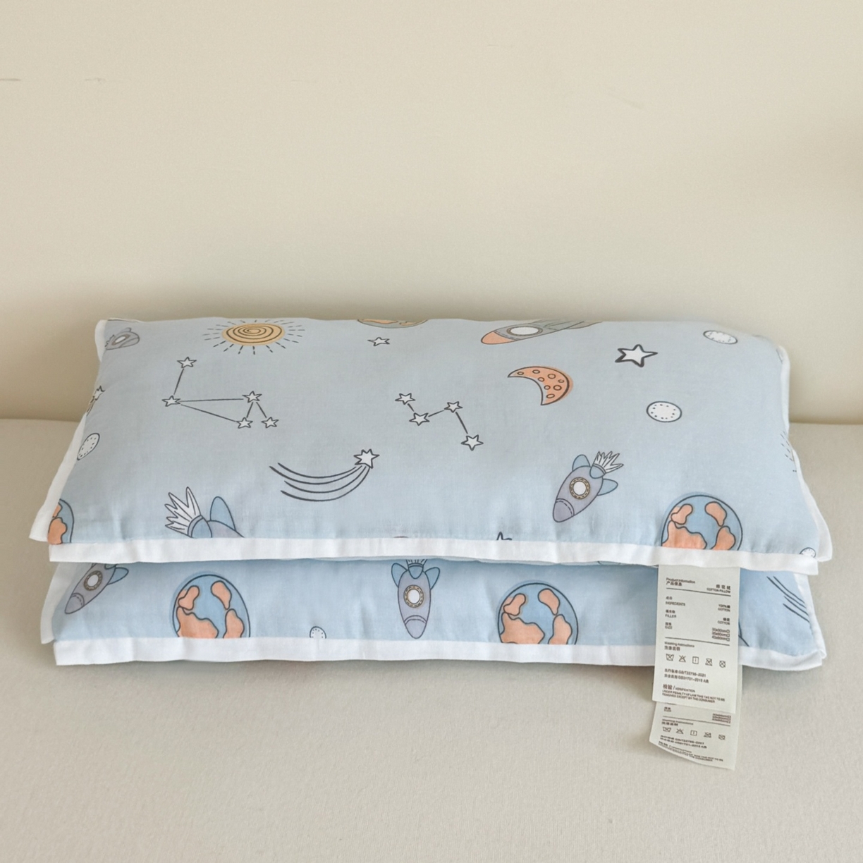 91家纺网 家纺一手货源 找家纺 （总）麦肯锡 2025新款A类卡通纯棉棉花儿童枕枕头枕芯