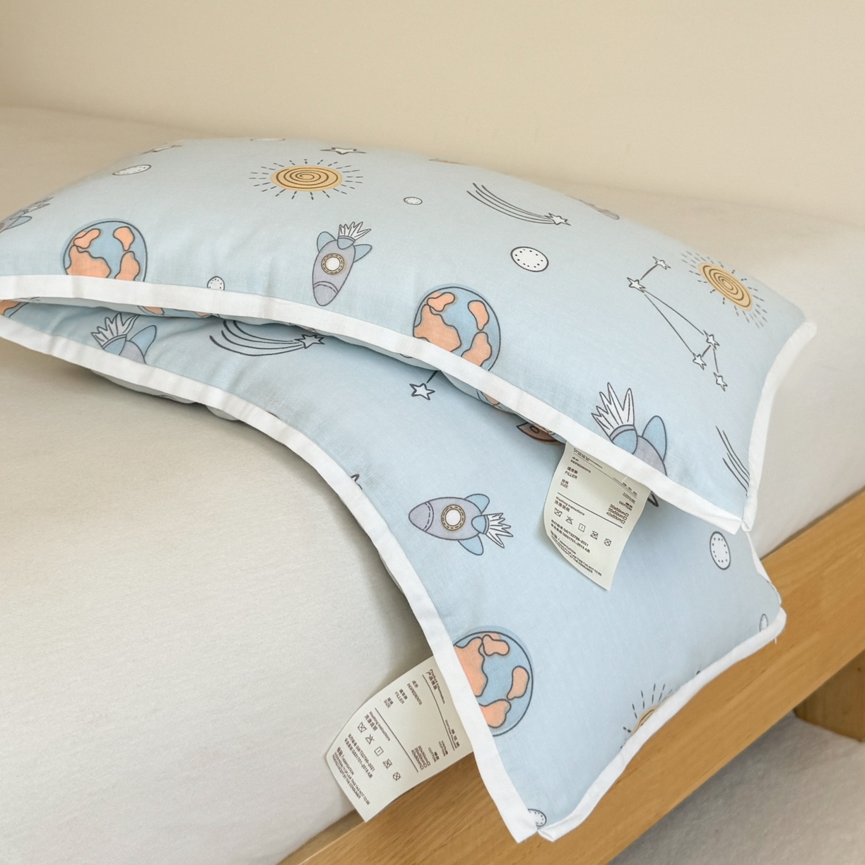 91家纺网 家纺一手货源 找家纺 （总）麦肯锡 2025新款A类卡通纯棉棉花儿童枕枕头枕芯