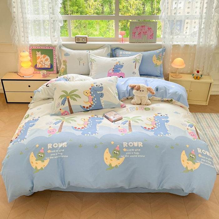 91家纺网 家纺一手货源 找家纺 （总）花梦欣 2025新款全棉印花单品系列-四件套