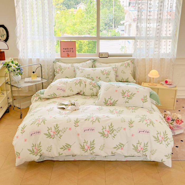 91家纺网 家纺一手货源 找家纺 （总）花梦欣 2025新款全棉印花单品系列-四件套