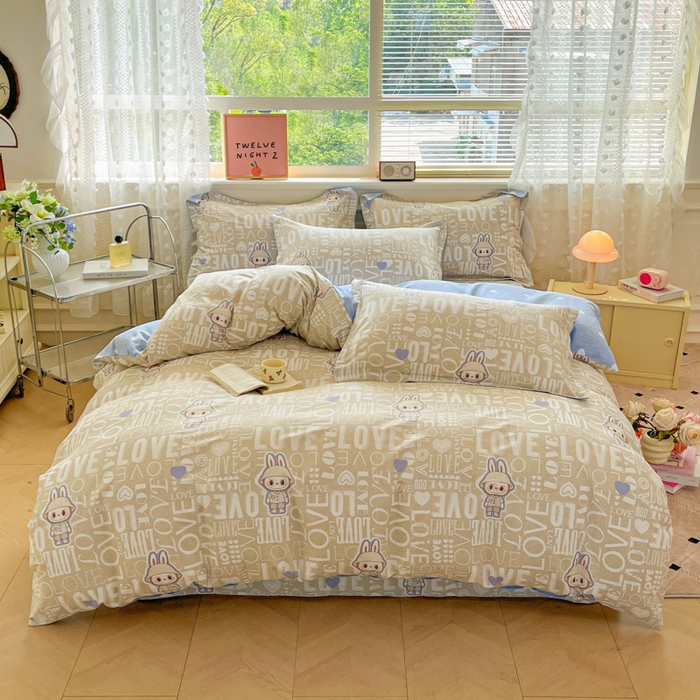 91家纺网 家纺一手货源 找家纺 （总）花梦欣 2025新款全棉印花单品系列-四件套