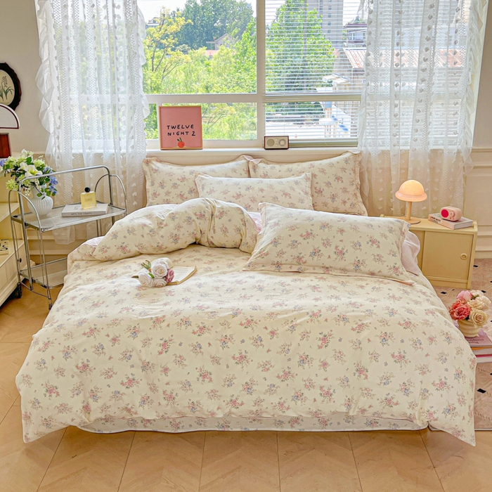 91家纺网 家纺一手货源 找家纺 （总）花梦欣 2025新款全棉印花单品系列-四件套