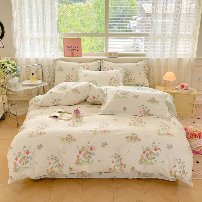 91家纺网 家纺一手货源 找家纺 （总）花梦欣 2025新款全棉印花单品系列-四件套