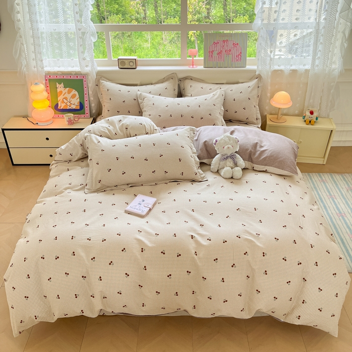 91家纺网 家纺一手货源 找家纺 （总）花梦欣 2025新款全棉印花单品系列-四件套