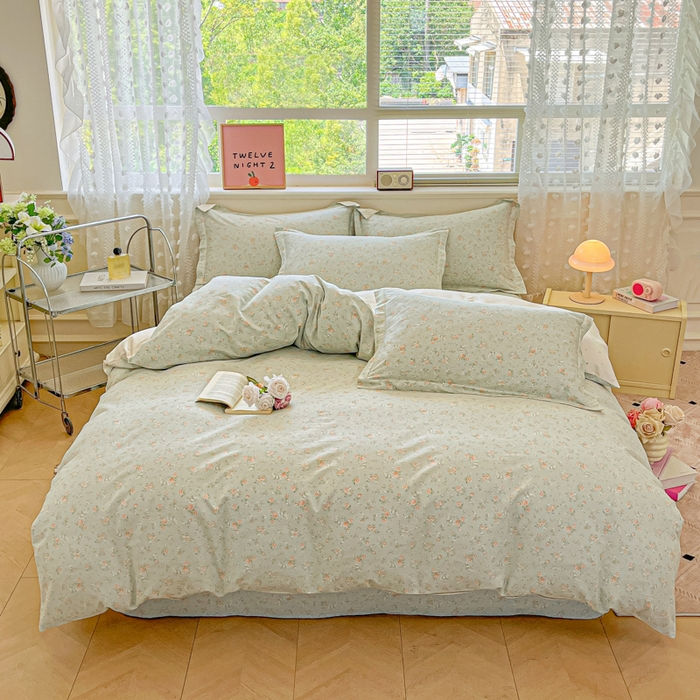 91家纺网 家纺一手货源 找家纺 （总）花梦欣 2025新款全棉印花单品系列-四件套