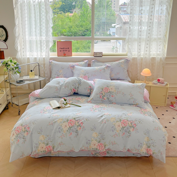 91家纺网 家纺一手货源 找家纺 （总）花梦欣 2025新款全棉印花单品系列-四件套