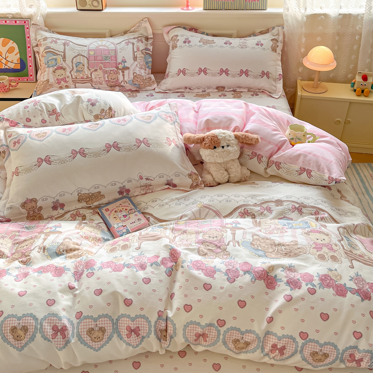 91家纺网 家纺一手货源 找家纺 （总）花梦欣 2025新款全棉印花单品系列-四件套