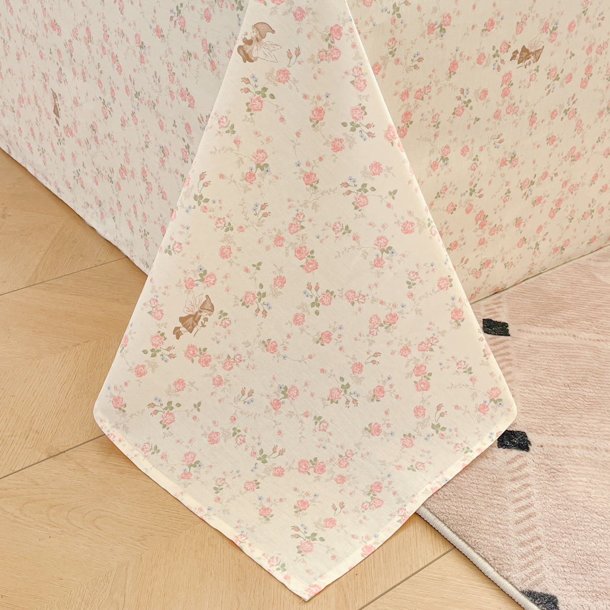 91家纺网 家纺一手货源 找家纺 花梦欣 2025新款全棉印花单品系列-四件套 花中仙子