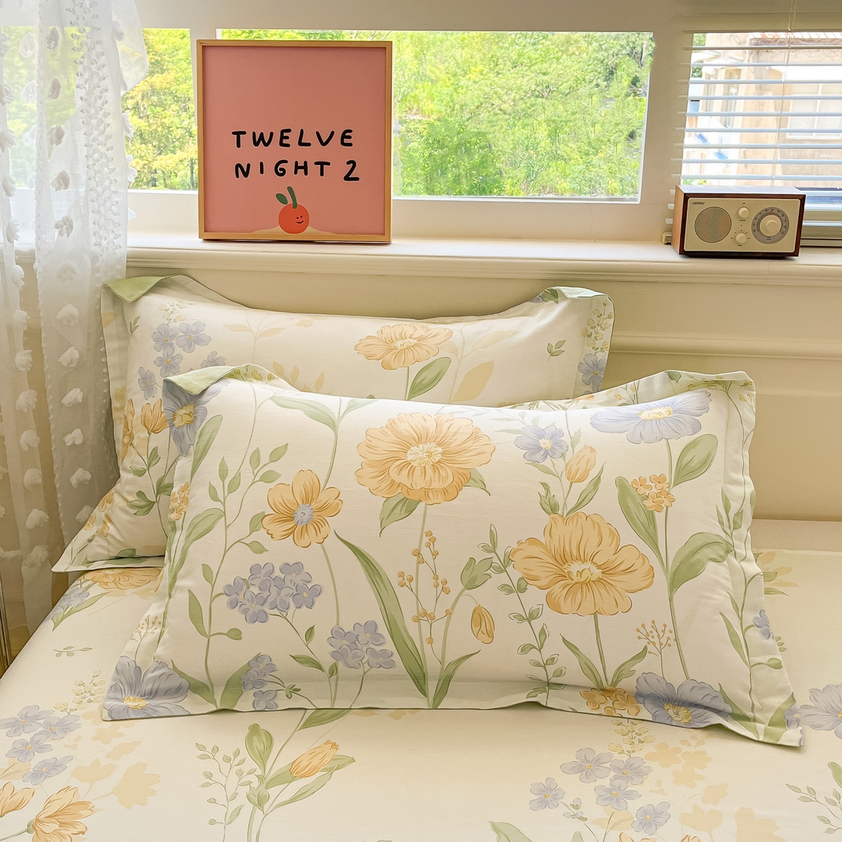 91家纺网 家纺一手货源 找家纺 花梦欣 2025新款全棉印花单品系列-四件套 灯火阑珊