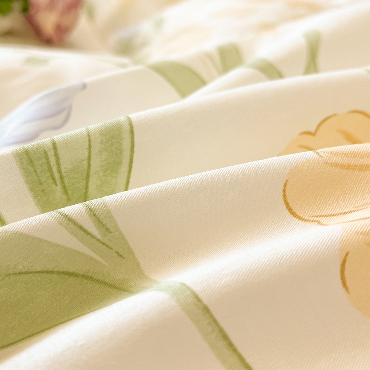 91家纺网 家纺一手货源 找家纺 花梦欣 2025新款全棉印花单品系列-四件套 灯火阑珊