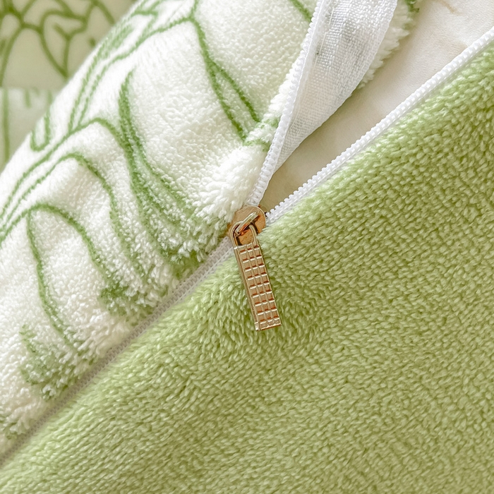 91家纺网 家纺一手货源 找家纺 鸿羽樱家纺《原伊菲晓》 2025新款小清新牛奶绒印花四件套 花束