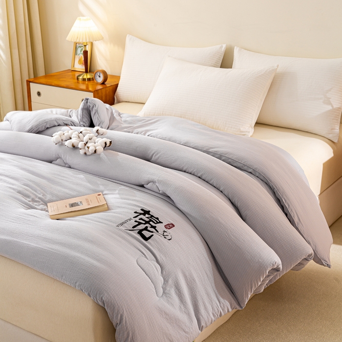 91家纺网 家纺一手货源 找家纺 憨豆家纺 2026新款新疆棉花被被子被芯冬被春秋被垫被（含买家秀） 棉花被-摩卡灰