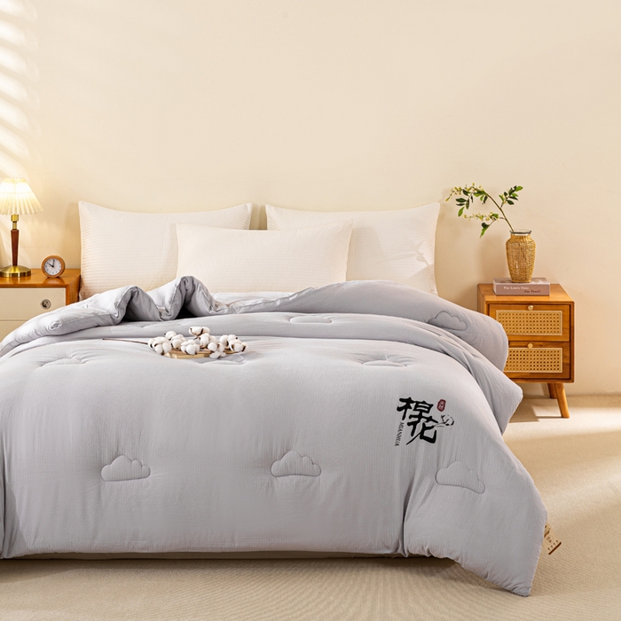 91家纺网 家纺一手货源 找家纺 憨豆家纺 2026新款新疆棉花被被子被芯冬被春秋被垫被（含买家秀） 棉花被-摩卡灰