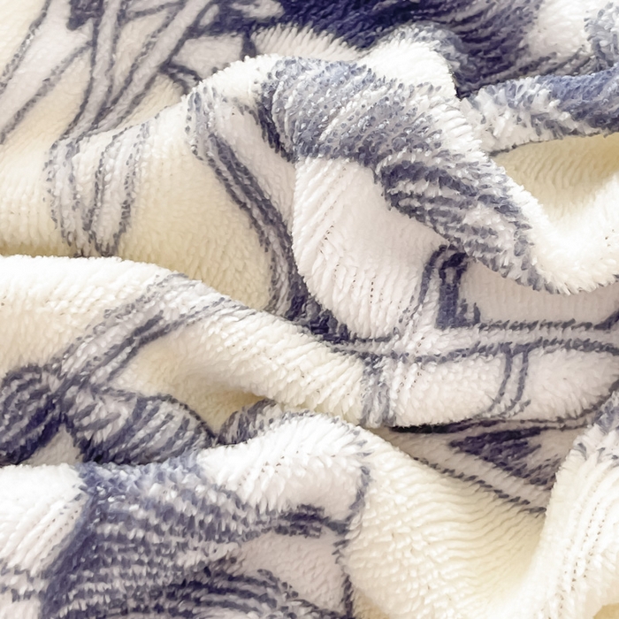 91家纺网 家纺一手货源 找家纺 鸿羽樱家纺《原伊菲晓》 2025新款小清新牛奶绒印花四件套 倾城花语-灰