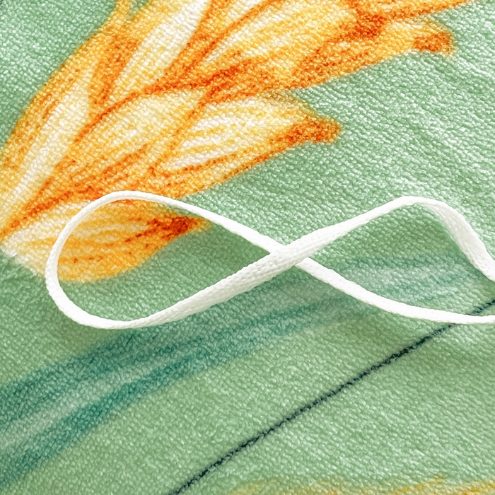 91家纺网 家纺一手货源 找家纺 鸿羽樱家纺《原伊菲晓》 2025新款小清新牛奶绒印花四件套 时光向暖-绿