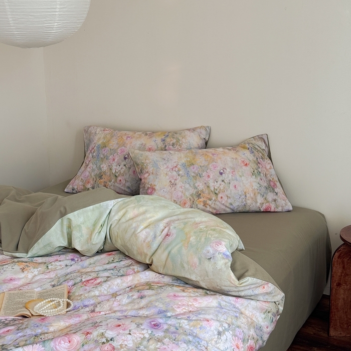 91家纺网 家纺一手货源 找家纺 （总）窝米 2025新款全棉纯棉火山磨毛花卉系列四件套-第一批