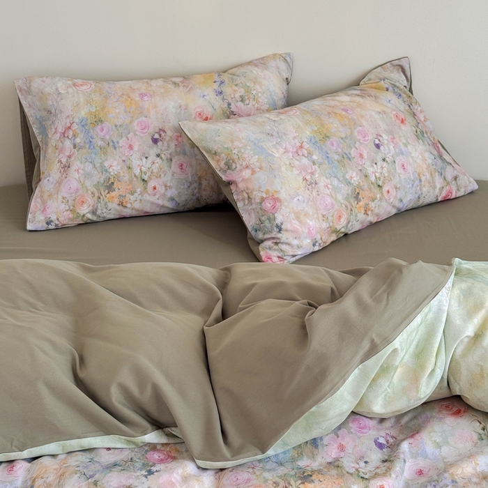 91家纺网 家纺一手货源 找家纺 （总）窝米 2025新款全棉纯棉火山磨毛花卉系列四件套-第一批