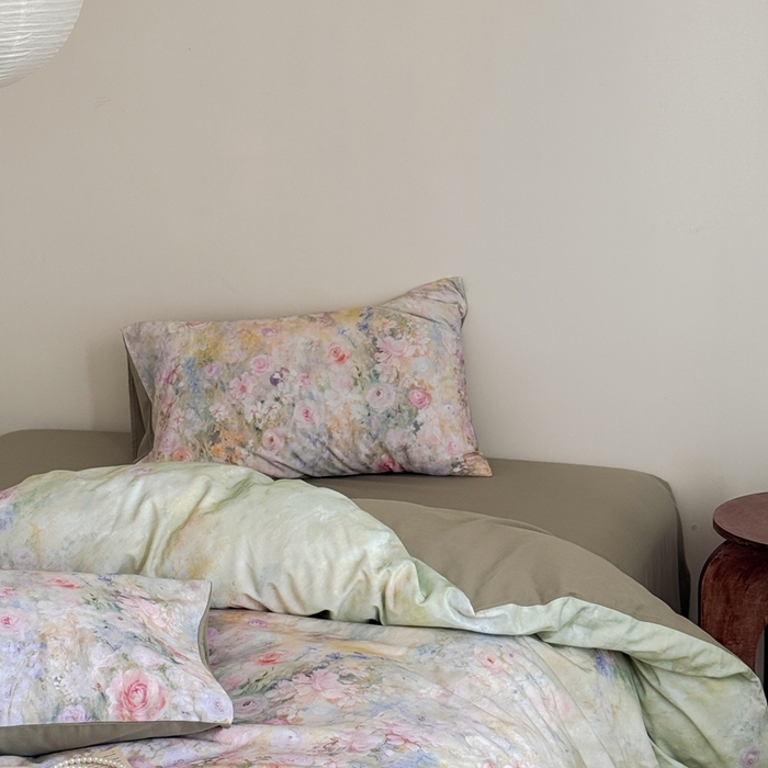 91家纺网 家纺一手货源 找家纺 （总）窝米 2025新款全棉纯棉火山磨毛花卉系列四件套-第一批