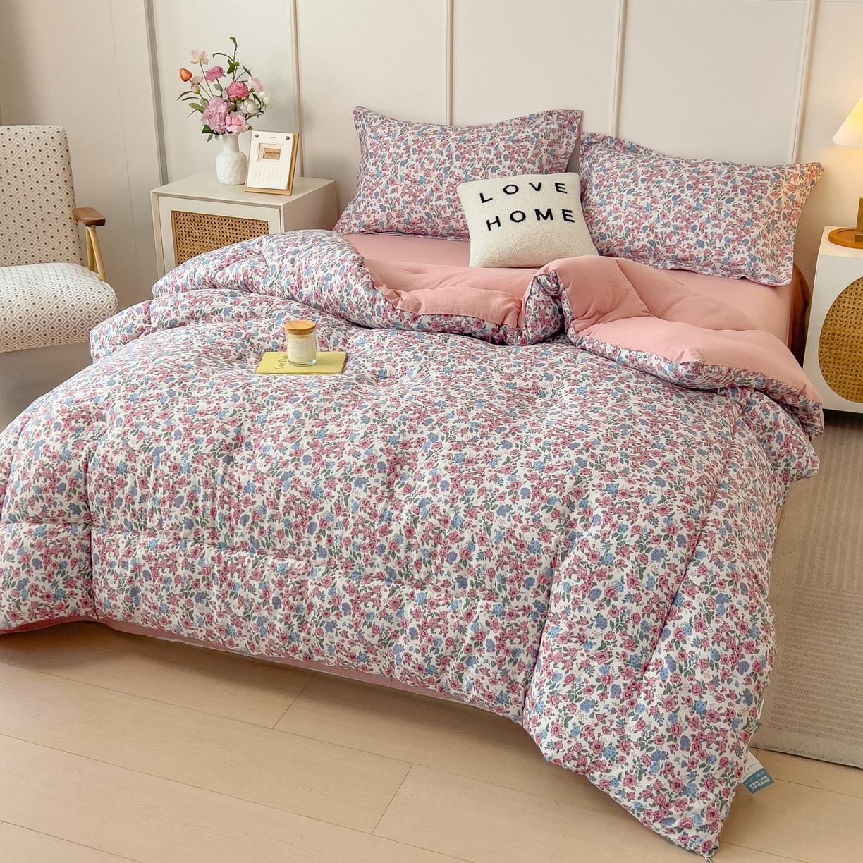 91家纺网 家纺一手货源 找家纺 （总）宝士康家纺 2025新品10A抗菌双层纱冬被被子被芯