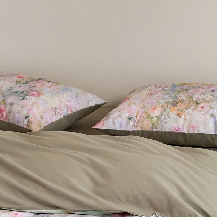 91家纺网 家纺一手货源 找家纺 窝米 2025新款全棉纯棉火山磨毛花卉系列四件套-第一批 艾绘