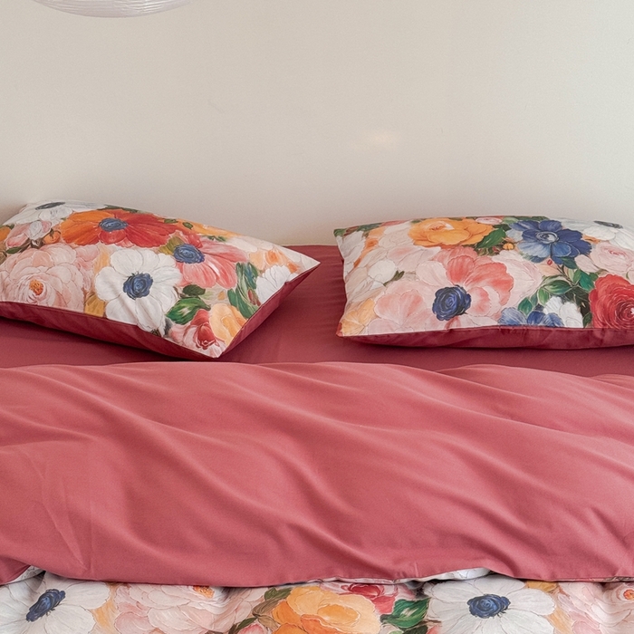 91家纺网 家纺一手货源 找家纺 窝米 2025新款全棉纯棉火山磨毛花卉系列四件套-第一批 花海