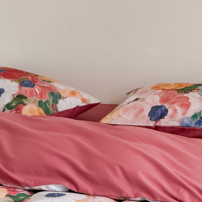 91家纺网 家纺一手货源 找家纺 窝米 2025新款全棉纯棉火山磨毛花卉系列四件套-第一批 花海