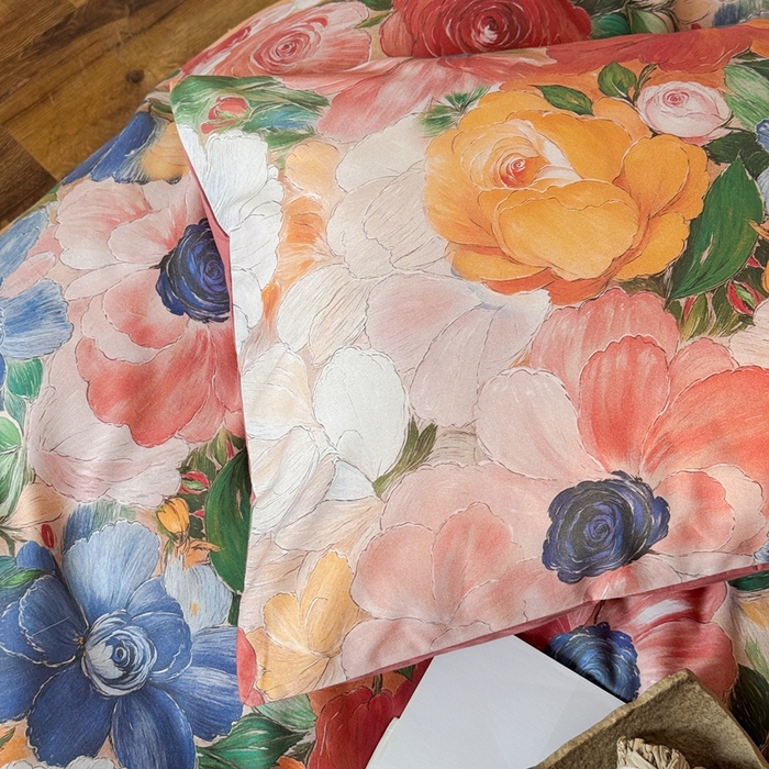 91家纺网 家纺一手货源 找家纺 窝米 2025新款全棉纯棉火山磨毛花卉系列四件套-第一批 花海