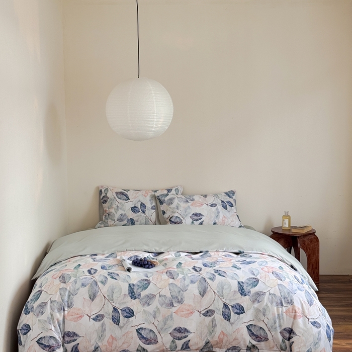 窝米 2025新款全棉纯棉火山磨毛花卉系列四件套-第一批 倩影