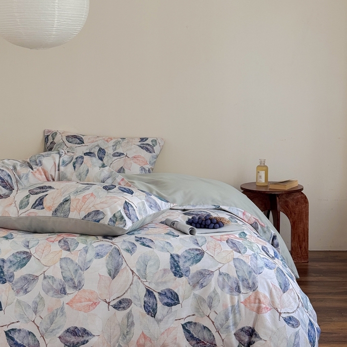 91家纺网 家纺一手货源 找家纺 窝米 2025新款全棉纯棉火山磨毛花卉系列四件套-第一批 倩影