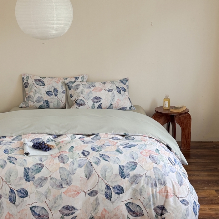 91家纺网 家纺一手货源 找家纺 窝米 2025新款全棉纯棉火山磨毛花卉系列四件套-第一批 倩影