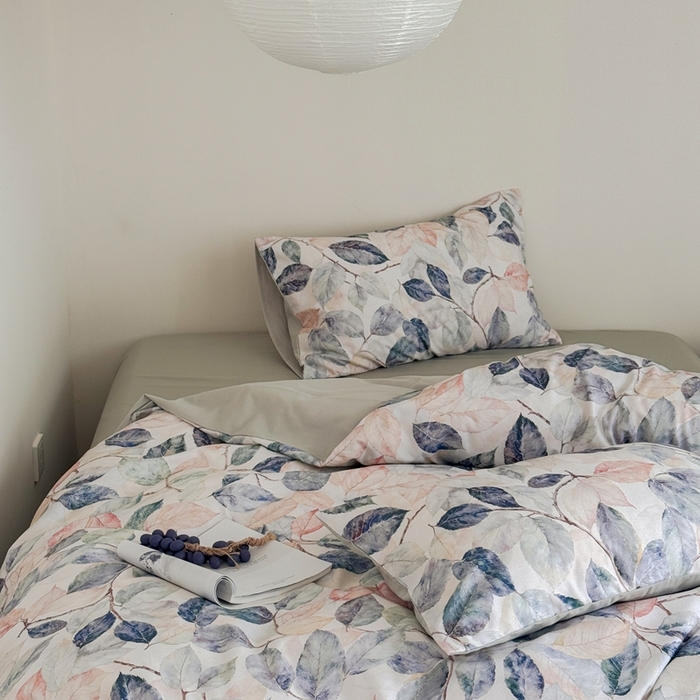 91家纺网 家纺一手货源 找家纺 窝米 2025新款全棉纯棉火山磨毛花卉系列四件套-第一批 倩影