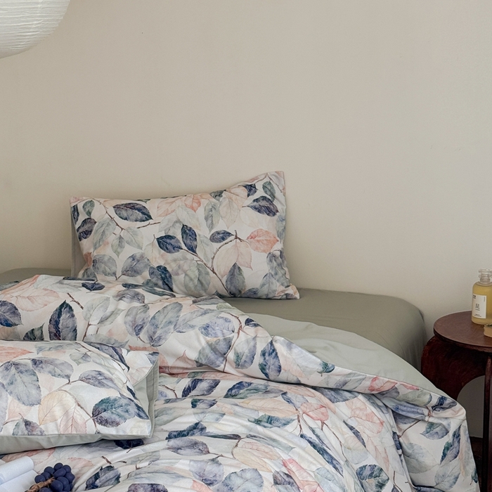 91家纺网 家纺一手货源 找家纺 窝米 2025新款全棉纯棉火山磨毛花卉系列四件套-第一批 倩影