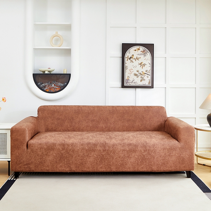 91家纺网 家纺一手货源 找家纺 （总）丝绮鹿 2025新款防水皮革沙发套 全包沙发套松紧款沙发套