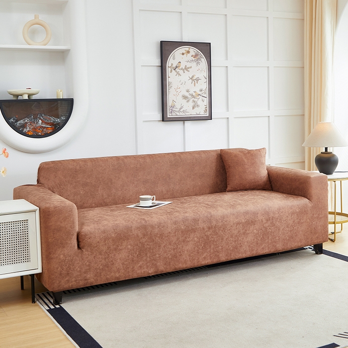 91家纺网 家纺一手货源 找家纺 （总）丝绮鹿 2025新款防水皮革沙发套 全包沙发套松紧款沙发套