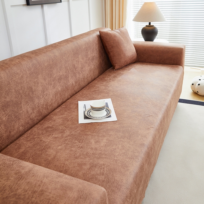 91家纺网 家纺一手货源 找家纺 （总）丝绮鹿 2025新款防水皮革沙发套 全包沙发套松紧款沙发套