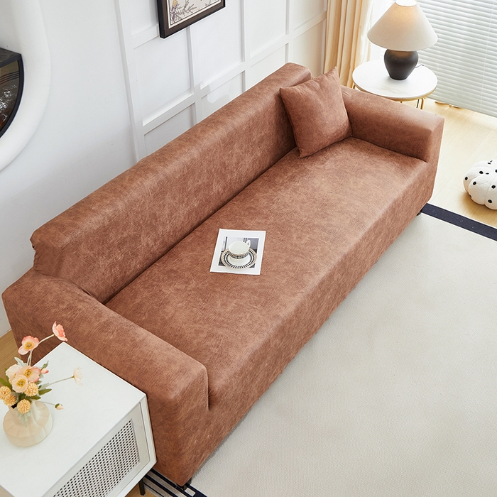 91家纺网 家纺一手货源 找家纺 （总）丝绮鹿 2025新款防水皮革沙发套 全包沙发套松紧款沙发套