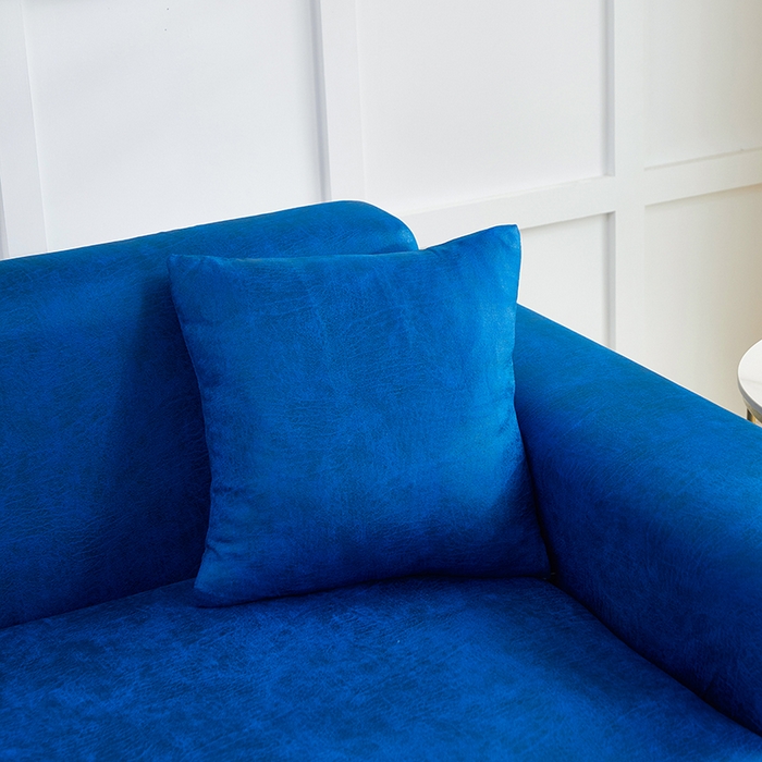 91家纺网 家纺一手货源 找家纺 丝绮鹿 2025新款防水皮革沙发套 全包沙发套松紧款沙发套 海蓝