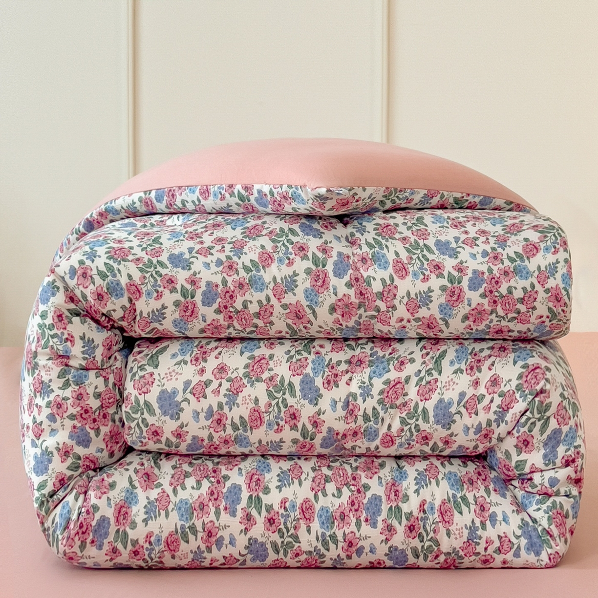 91家纺网 家纺一手货源 找家纺 宝士康家纺 2025新品10A抗菌双层纱冬被被子被芯 紫苑