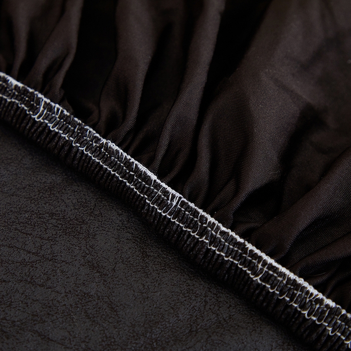 91家纺网 家纺一手货源 找家纺 丝绮鹿 2025新款防水皮革沙发套 全包沙发套松紧款沙发套 黑色