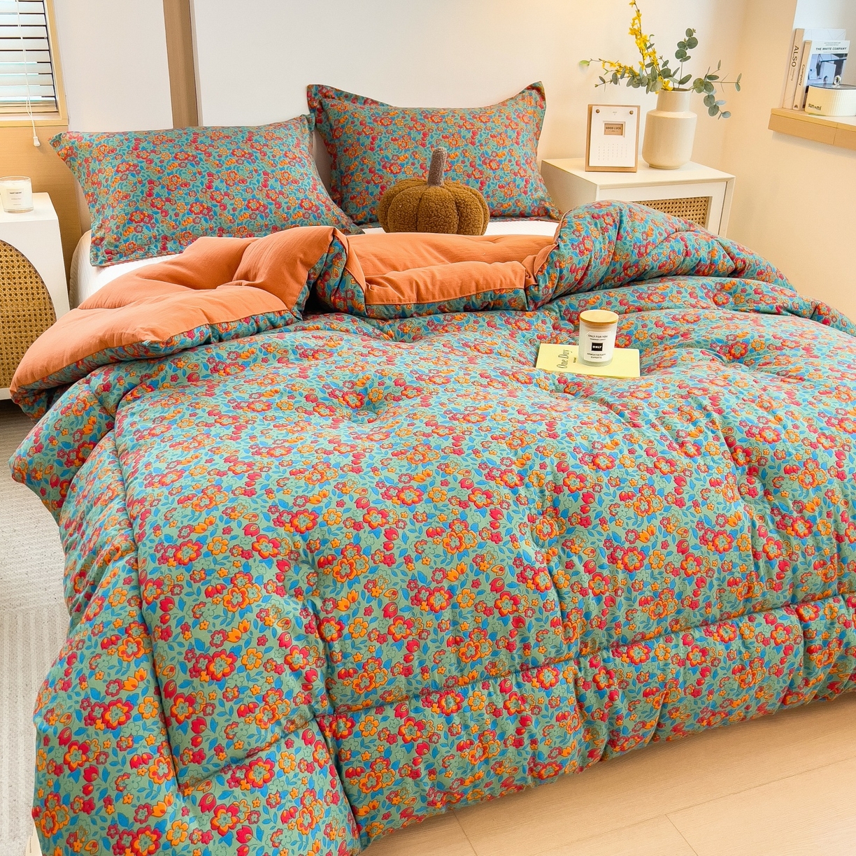 91家纺网 家纺一手货源 找家纺 宝士康家纺 2025新品10A抗菌双层纱冬被被子被芯 艾维